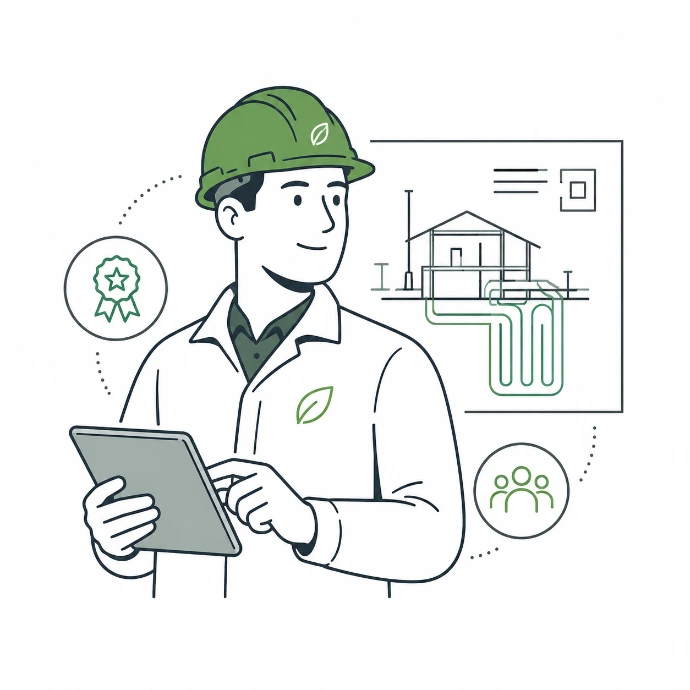 Professionnel GEO-GREEN spécialisé dans les installations géothermiques