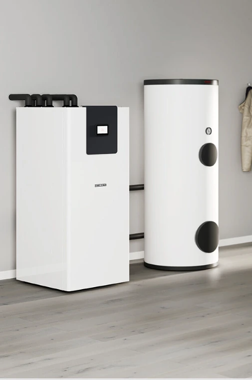 Pompe à chaleur géothermique installée pour le chauffage d’un bâtiment