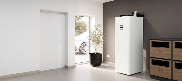 Maison équipée d’une pompe à chaleur géothermique